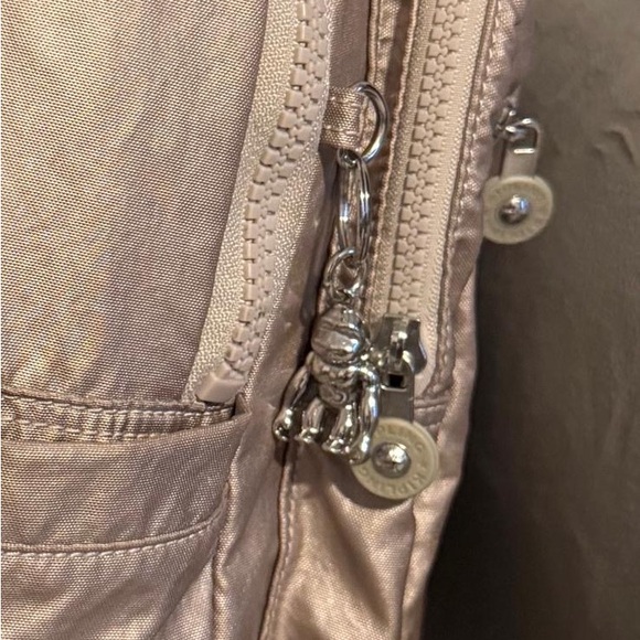 Kipling Metallic Glow Golden with Light Tone Rose Backpack and Bag Set - Picture 6 of 13